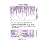 stickers decoratifs botaniques floral feuilles fleurs semi transparent adhesif fenetre mur salon