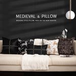 coussin imprimé léopard noir blanc moderne salon décoration canapé carré peluche adhésif