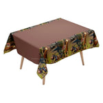 nappes jetables occassions fêtes anniversaires enfants motifs personnages cactus western opaques bleu vert marron