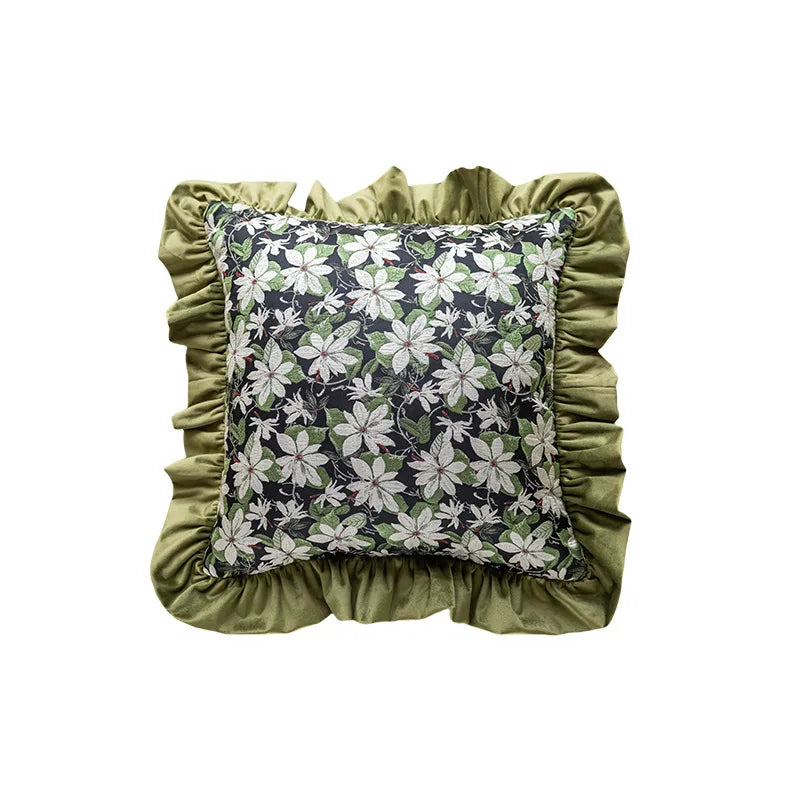 taies d'oreiller fleurées modernes polyester 100% 30x50cm 45x45cm decoration lit salon