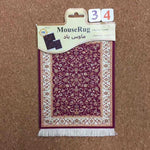 tapis souris non glissant ornements floraux rouge bleu beige dense traditionnel