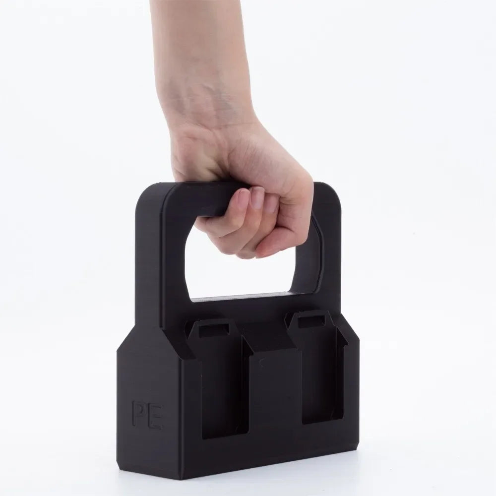 support rangement batterie noir texturé 3d fonctionnel utilitaire compartiments sans piles