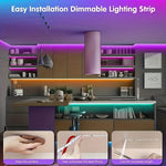 ruban led multicolore moderne télécommande 44 touches adhésif guide chambre salon deco fête