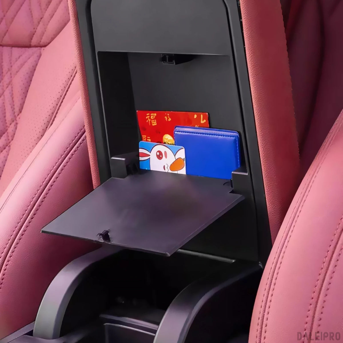 organisateur siège auto simili cuir rouge marron noir compartiments clip fixations modernes BMW X3