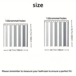 rideau douche transparent moderne plis verticaux aimants lestés 180x200cm écologique imperméable