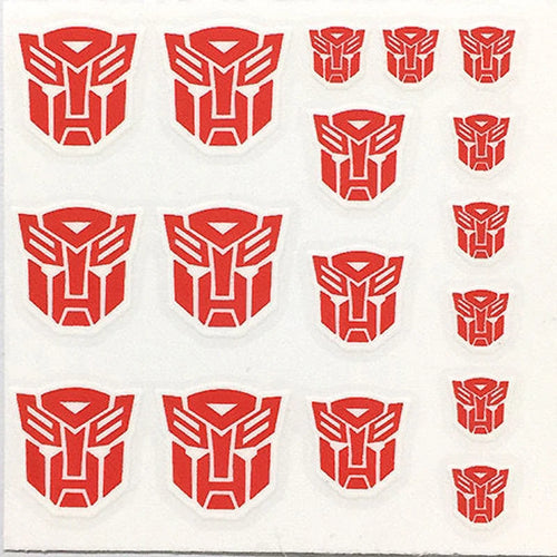autocollant logo transformers stickers adhésifs décoratifs figurines jouets animation motifs divers personnalisés modernes