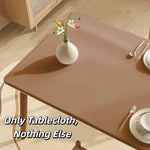 nappe table beige clair uni moderne anti dérapante lavable machine maison cuisine