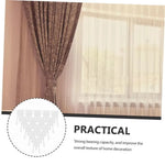 crochets rideau blancs modernes durables facile accessoires rideau lisses opaques