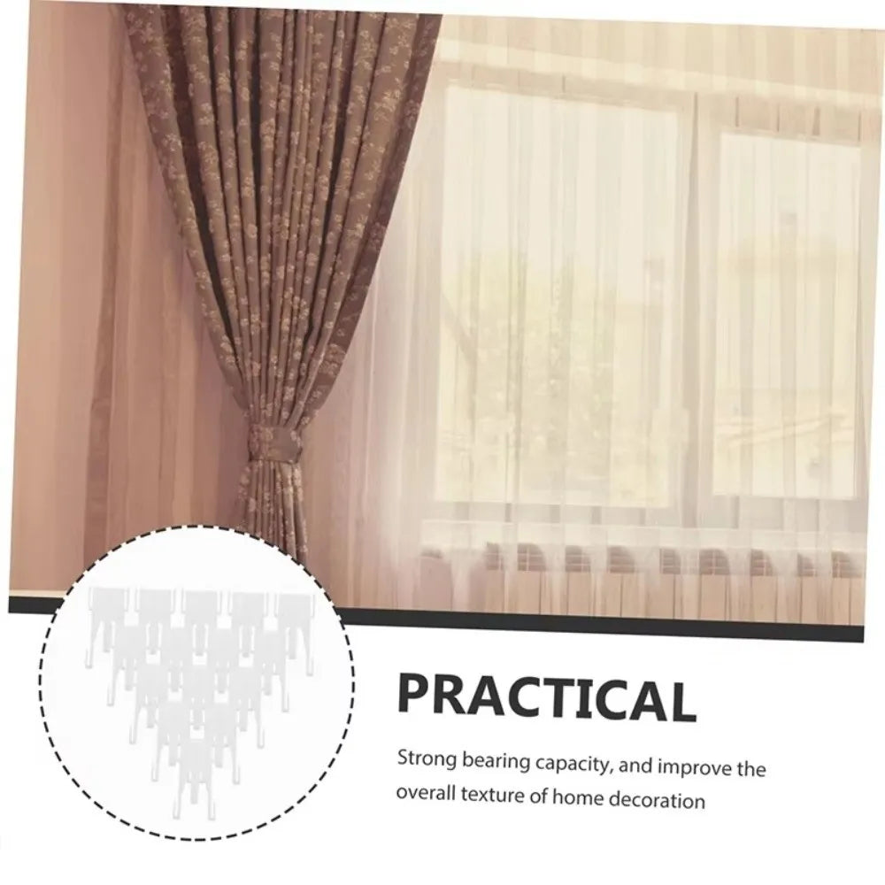 crochets rideau blancs modernes durables facile accessoires rideau lisses opaques
