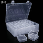boîtes rangement transparentes modernes bijoux 30 miniatures incluses grande boîte pratique portative