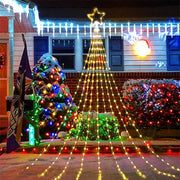 guirlande lumineuse arbre noel étoile fil blanc chaud vert rouge violet bleu marron festive