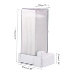 distributeur lingettes transparent moderne réutilisable adhésif blanc hygiène soins quotidien