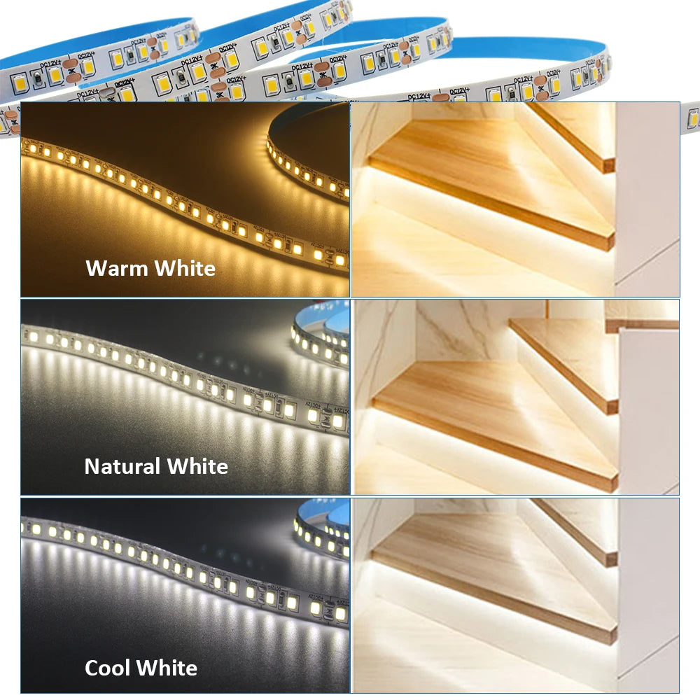 contrôleur d'éclairage led escalier détecteur mouvement 12v blanc chaud 500w perforé moderne