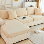 housses canapé vert clair rayures horizontales moderne adhésif coussins décoratifs tapis bleu clair blanc