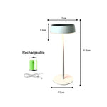 lampe table rechargeable led sans fil noir blanc moderne minimaliste intérieur extérieur camping