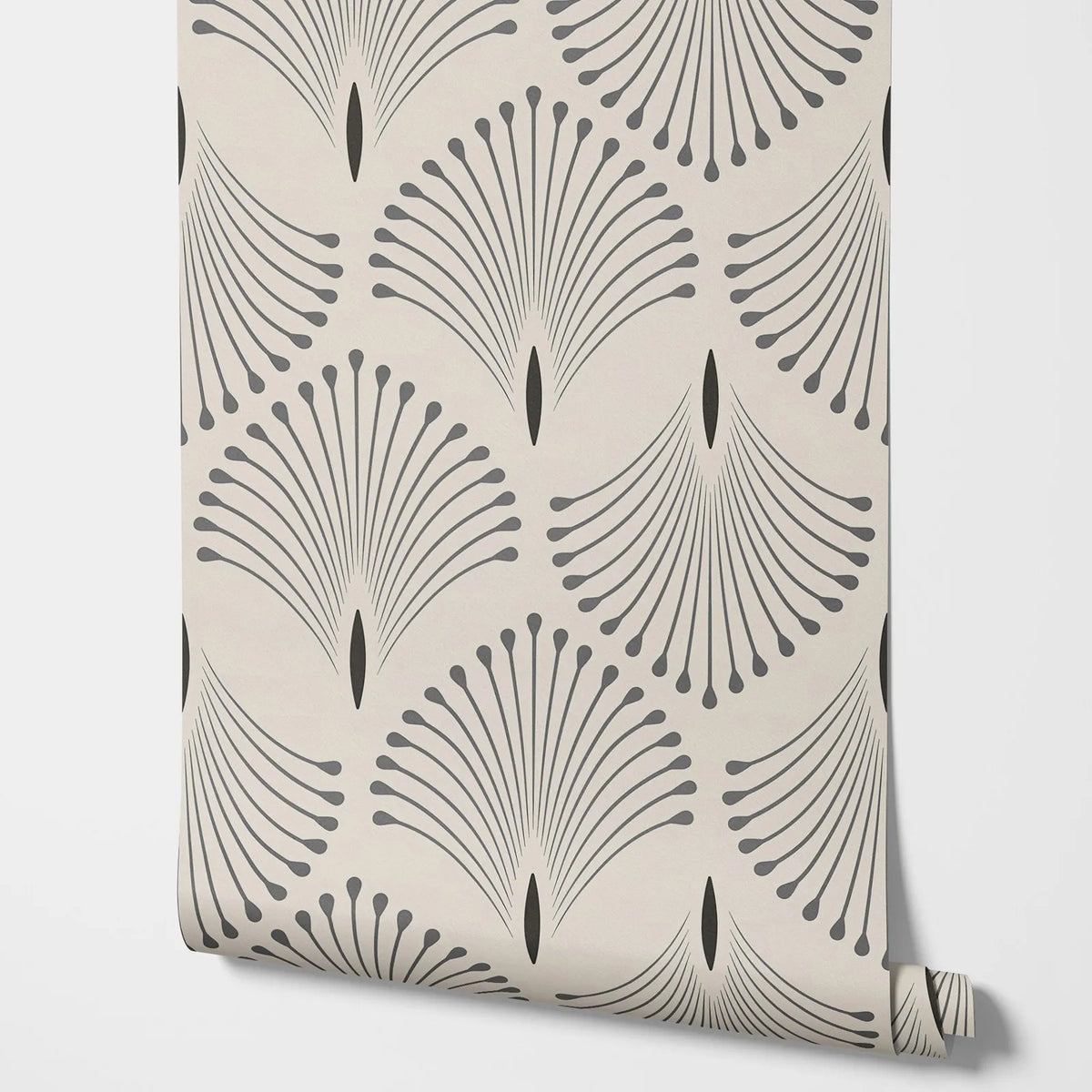 papier peint géométrique moderne beige clair gris résistant humidité anti moisissure 50x300cm