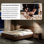 applique murale led rechargeable bois noyer grain naturel minimaliste aimant adhésif vis chargeur usb