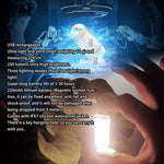 lampe led rechargeable usb transparent effet hologramme annexe cle smartphone camping