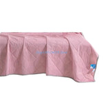 couverture polyestère moderne rose vert bleu motif géométrique opacité 200x230cm fixation