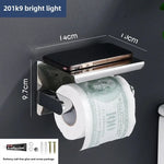 porte rouleau papier toilette acier inoxydable argenté moderne adhésif sans perçage double rouleau support