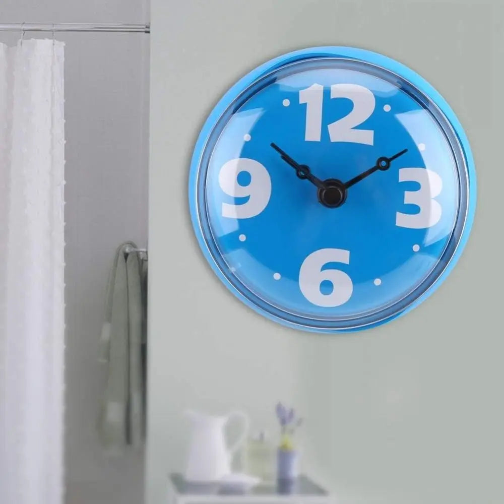 Horloge murale étanche rouge pour cuisine moderne