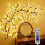 guirlande lumineuse branchée led blanc décorative romantique sans fixation 5v usb
