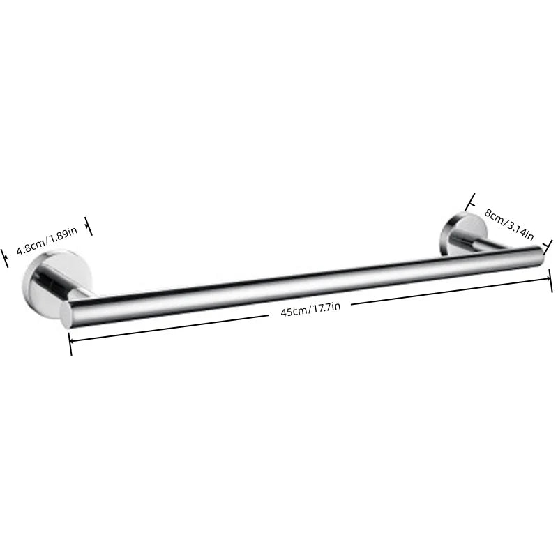 porte serviettes chrome moderne porte papier toilette crochet ensemble salle bain organisation quincaillerie acier