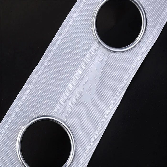 ceinture moderne blanche rayées métalliques opaques accessoires tête bande rideau