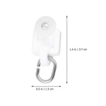 clips rideau blanc modernes pratique glisseurs tringle rideau accessoire rouleau rail rideau fixations