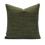 housse coussin vert olive moderne tissu polyester coton géométrique décoration intérieure écologique simple nordique