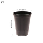 pots fleurs noirs blancs modernes couvercles perforés tailles diverses hydroponie jardinage