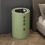 coffret bijoux moderne couleur beige bleu gris vert matériau bois opaque