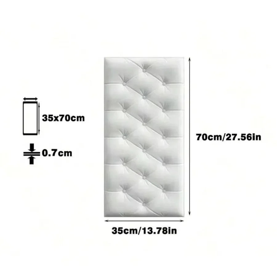 panneau tête lit moderne adhésif blanc rose clair bleu clair tufté diamant anti moissure