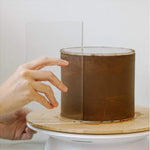 disque acrylique transparent moderne plateforme deco gâteau 4in 6in 8in 10in inches