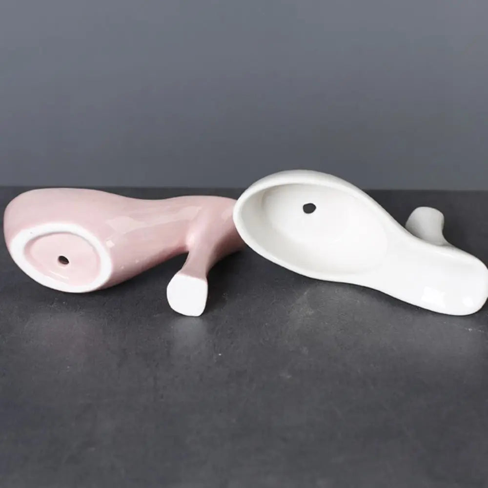 pots plantes forme chaussures talons noir blanc rose émail moderne décoratif led succulente