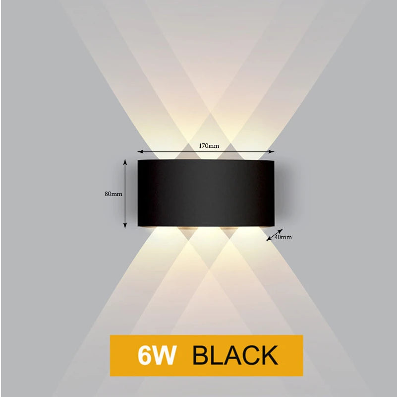 lampe murale moderne led blanc noir fixée mur éclairage quotidien 220v 110v 249 2000lm