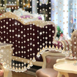 rideau cristal transparent japonais décoration fenêtre maison hospitalière