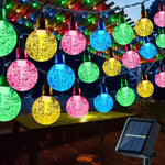 guirlande solaire lumineuse translucides modes éclairage moderne clips autoinstallation led