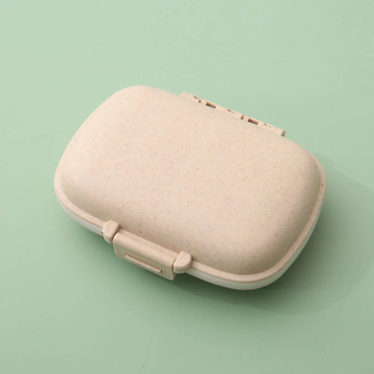 boîte pilules moderne portable compartiments repas jour rangement tablettes plastique mat vert rose bleu
