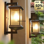 lampe murale vintage noire éclairage quotidien classique texture métallique finition lisse étanche led 90