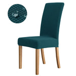Housse chaise moderne gris foncé rayures horizontales élastique imperméable polyester