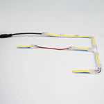 connecteurs électriques transparents clips câbles 12v 24v led bande fixations modernes fonctionnels