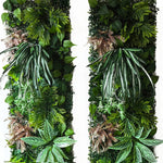 plante artificielle décorative fleurs rouges blanches jardin intérieur extérieur