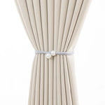 accessoires rideaux tressés blanc nacré modernes decoratifs 45cm longueur total 17.72pouces chambre salon decointérieur