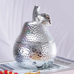 boîte bijoux fruit forme céramique or argent texture martelée moderne décoration rangement