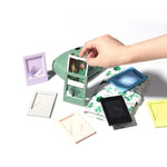 mini cadres photo polaroid couleur pastel moderne pièces jaune rose violet vert bleu gris