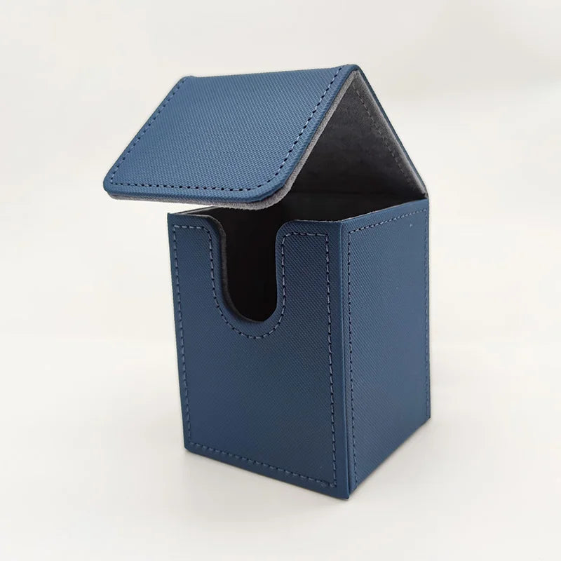 boîte rangement cartes jeu collection protection texturée moderne noir bleu rouge gris