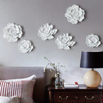 décoration murale moderne or blanc fleurs stylisées poissons élégante résine chicintérieur