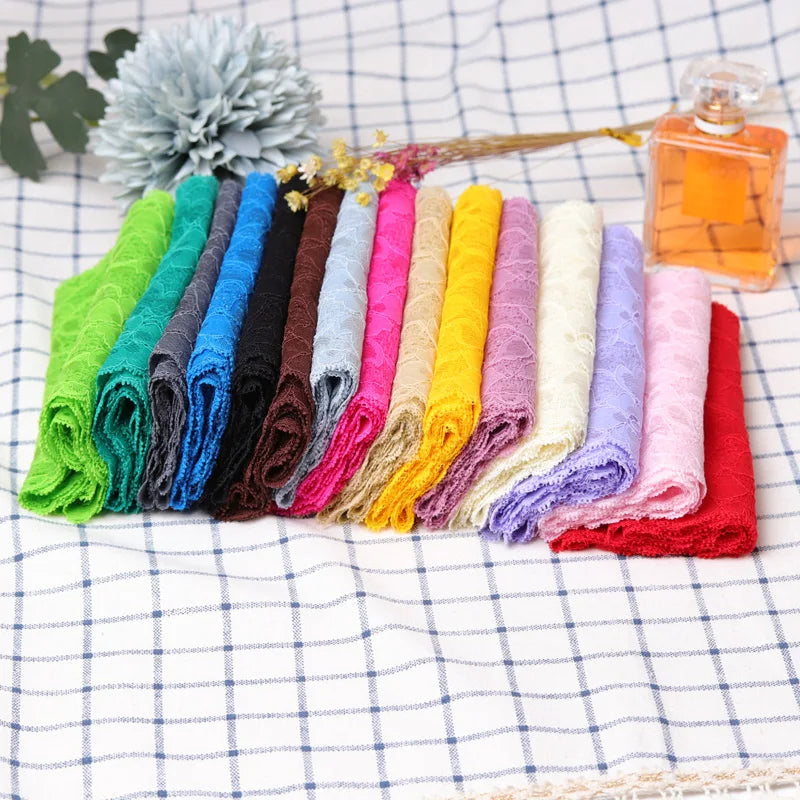 ruban élastique dentelle large 16cm serviettes classiques couleurs variées usage partie decoration