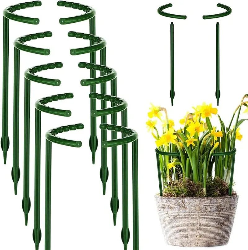 support plante vert foncé clips plastique peint pratique fleur grimpante bonsaï jardin arrangement